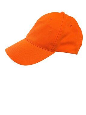 Signature Orange Baseball Hat Adjustable Strap Cotton One Size